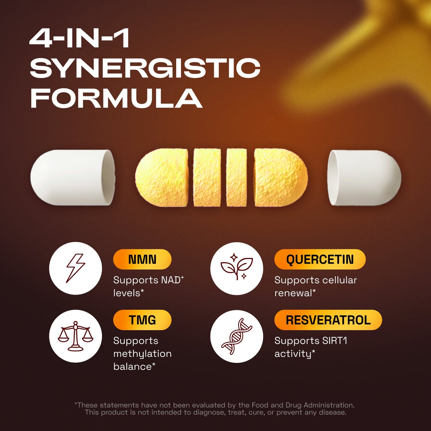 Cata-Kor NMN Supplement, Quercetin, TMG, Resveratrol – Supports Cellular Energy & NAD+ Levels